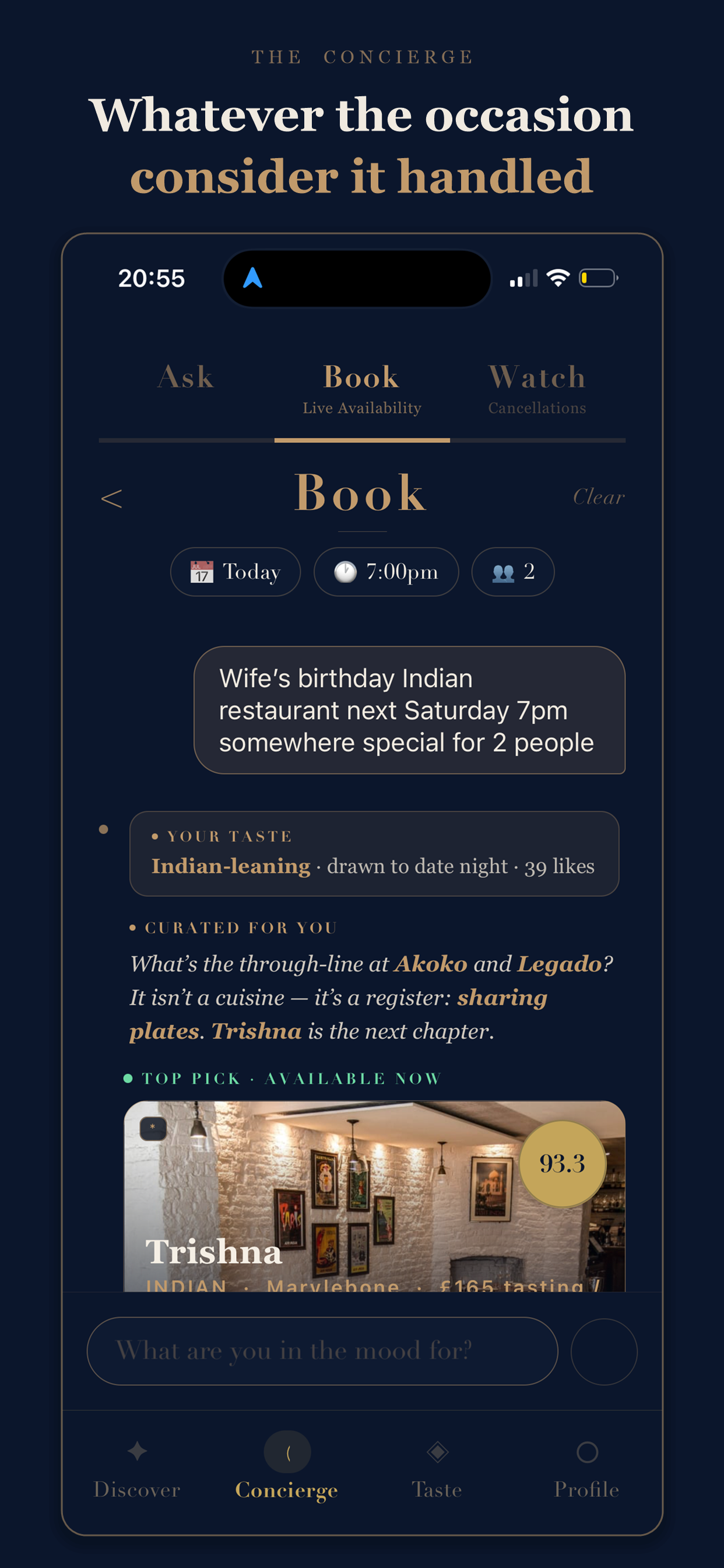 Whatever the occasion — a birthday query with its follow-ups