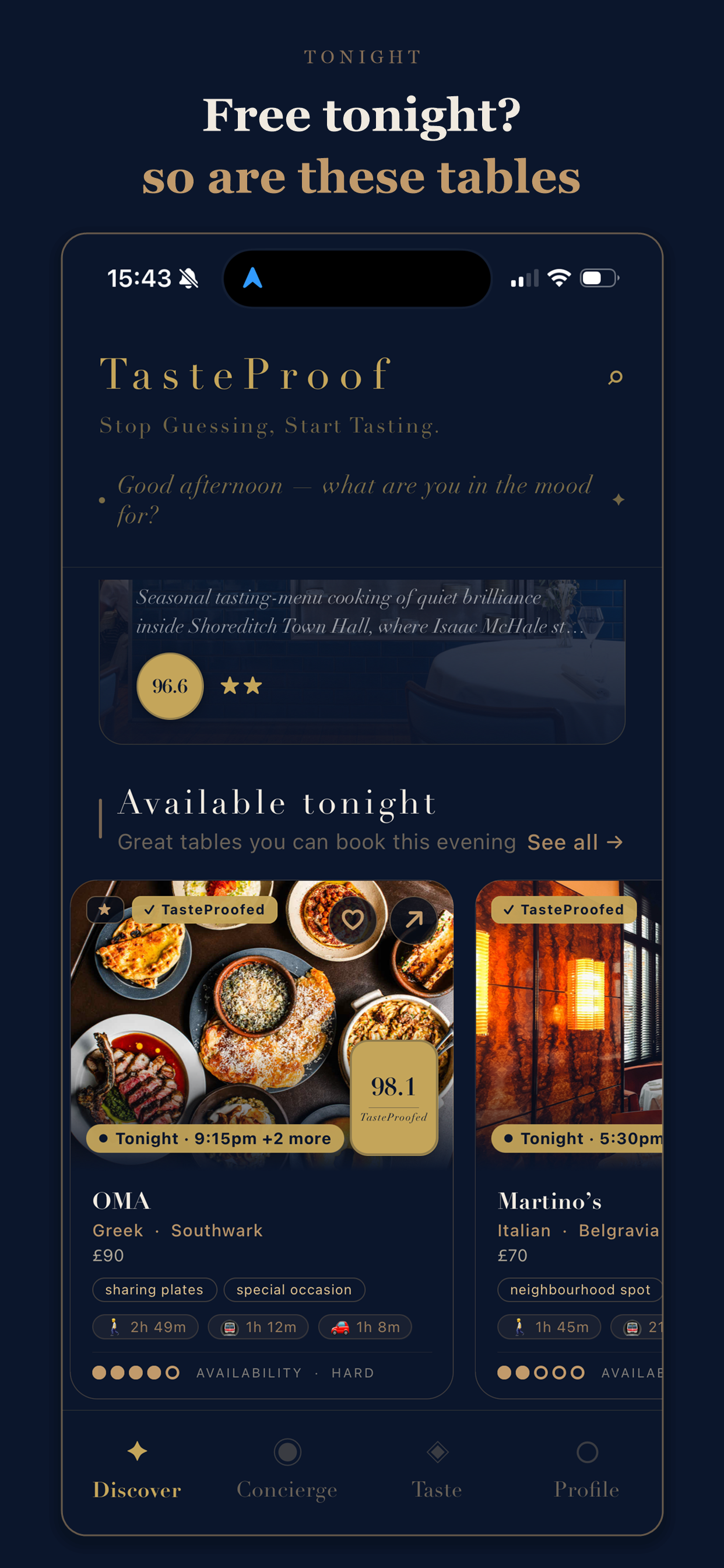 Free tonight? So are these tables